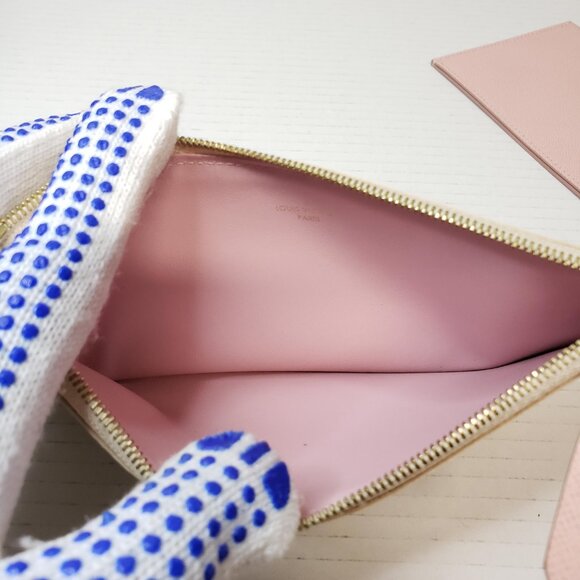 Louis Vuitton Insert Felicie Wallet Card Sloys Pink Leather Canvas Lux150-092225 - Picture 12 of 13